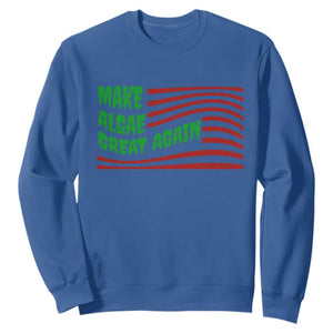 Make Algae Great Again Sweatshirt Funny Political Satire American Flag Meme TS14 Royal Blue Print Your Wear