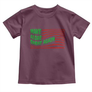 Make Algae Great Again Toddler T Shirt Funny Political Satire American Flag Meme TS14 Maroon Print Your Wear