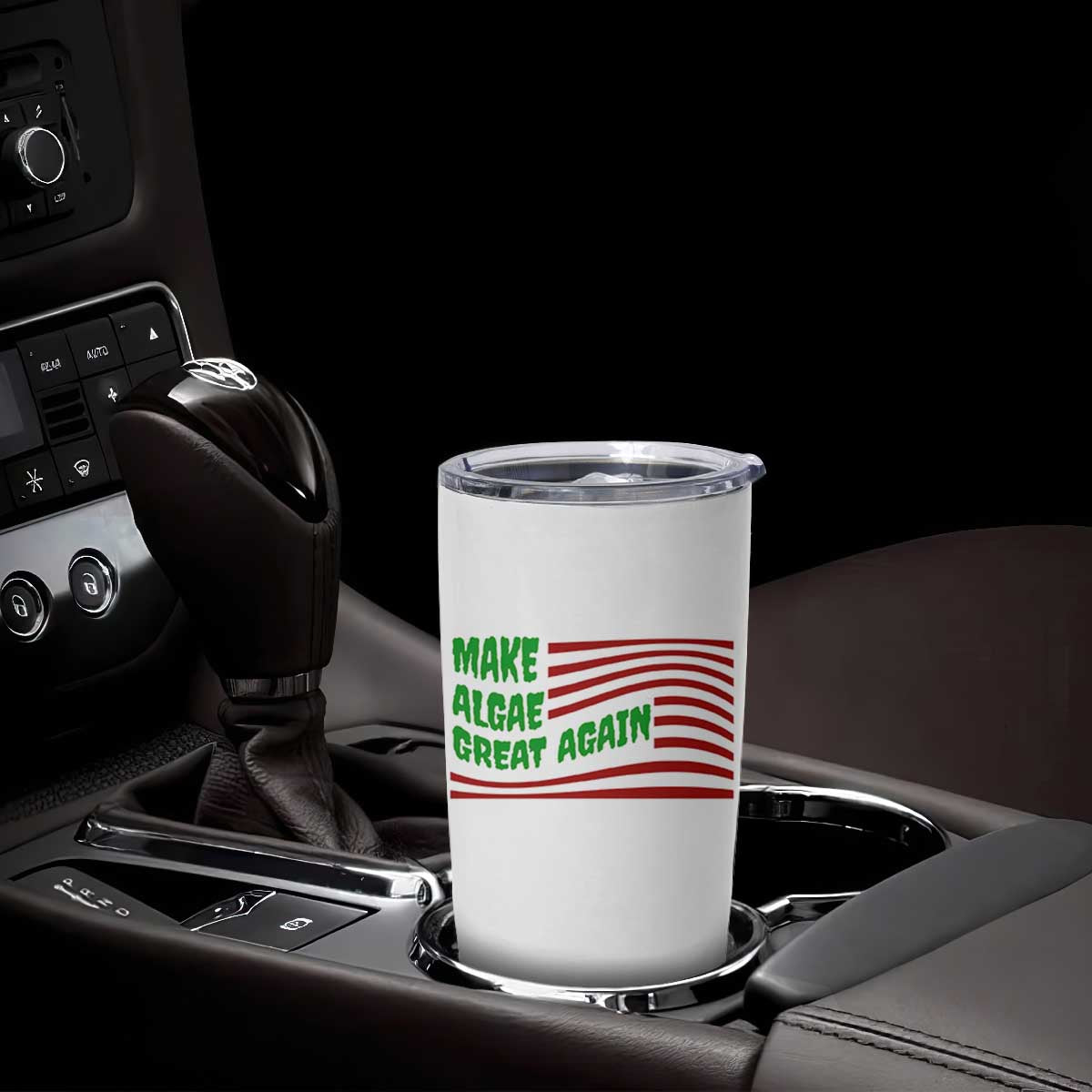 Make Algae Great Again Tumbler Cup Funny Political Satire American Flag Meme TS14 Print Your Wear