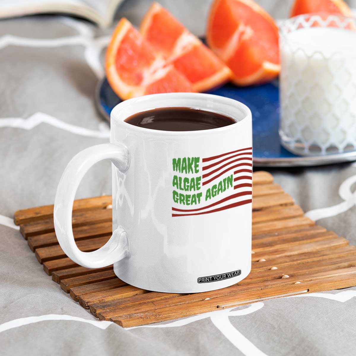 Make Algae Great Again Coffee Mug Funny Political Satire American Flag Meme TS14 Print Your Wear