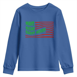 Make Algae Great Again Youth Sweatshirt Funny Political Satire American Flag Meme TS14 Royal Blue Print Your Wear