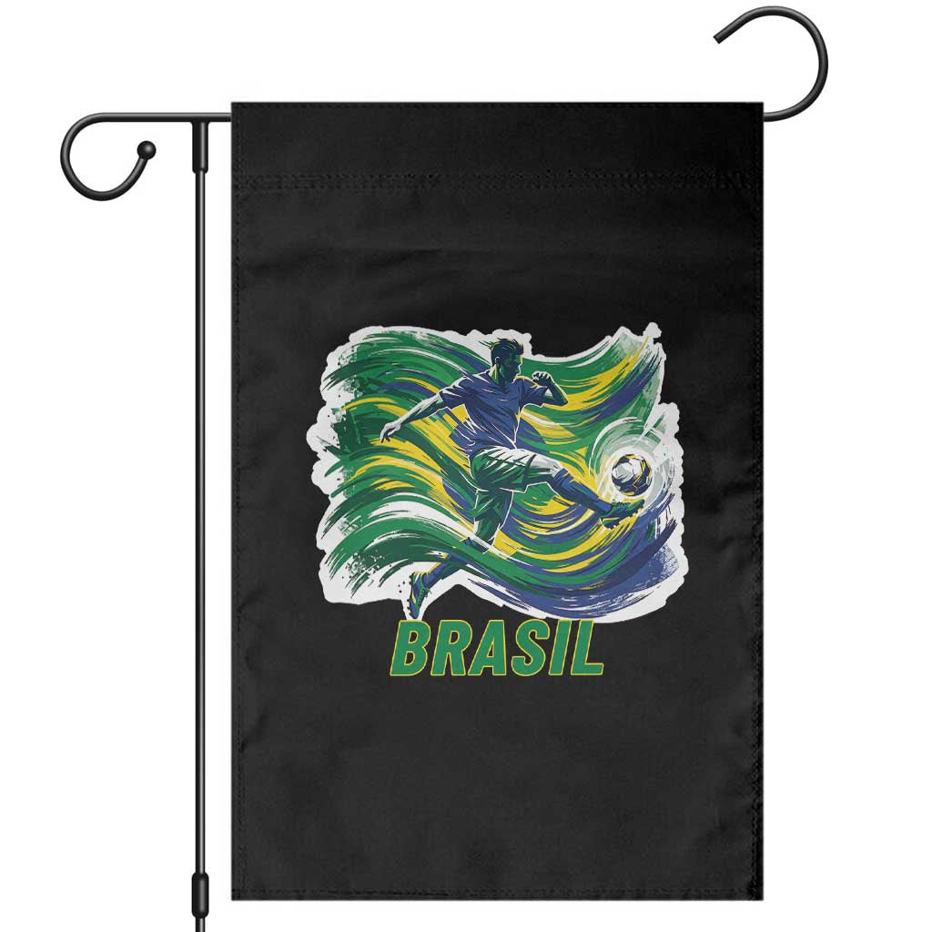 Brazil Soccer Fan Garden Flag Brasil Flag Football Game Day Supporter TS14 Black Print Your Wear