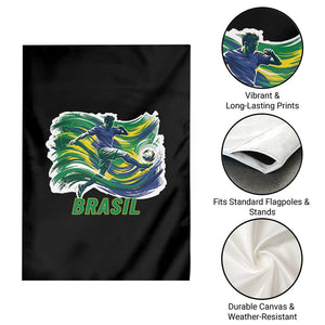 Brazil Soccer Fan Garden Flag Brasil Flag Football Game Day Supporter TS14 Print Your Wear