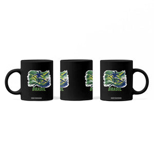 Brazil Soccer Fan Coffee Mug Brasil Flag Football Game Day Supporter TS14 Print Your Wear