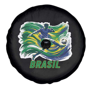 Brazil Soccer Fan Spare Tire Cover Brasil Flag Football Game Day Supporter TS14 Print Your Wear
