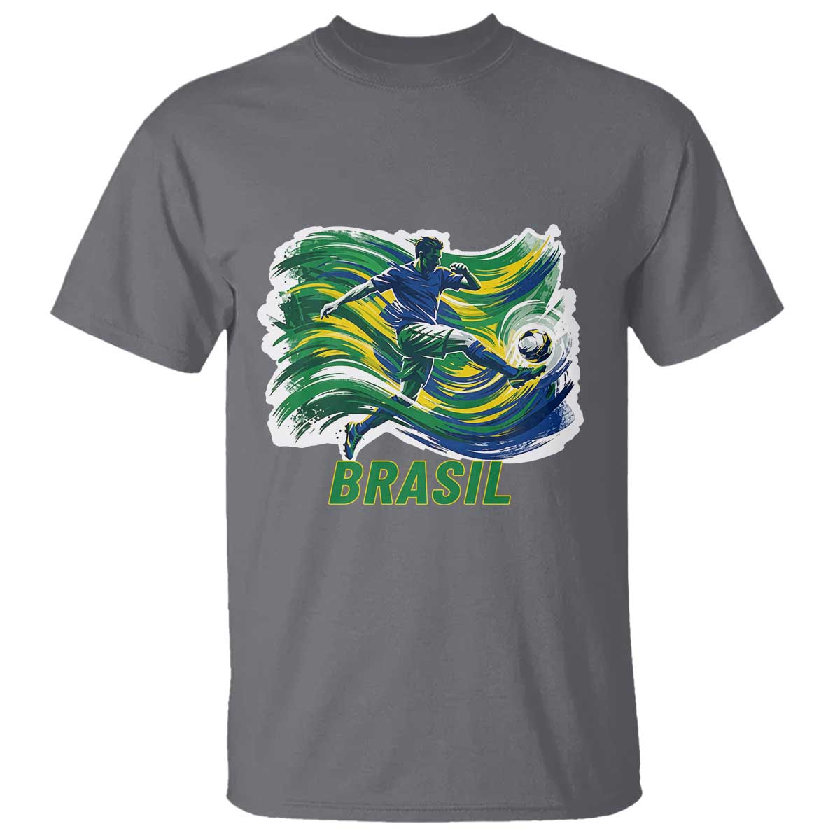 Brazil Soccer Fan T Shirt Brasil Flag Football Game Day Supporter TS14 Print Your Wear