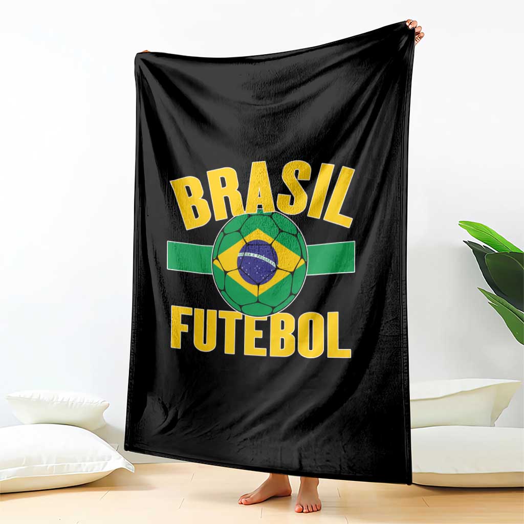 Brazil Soccer Football Fan Brasil Flag Throw Blanket TS14 Print Your Wear