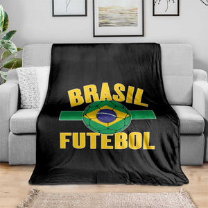 Brazil Soccer Football Fan Brasil Flag Throw Blanket TS14 Print Your Wear
