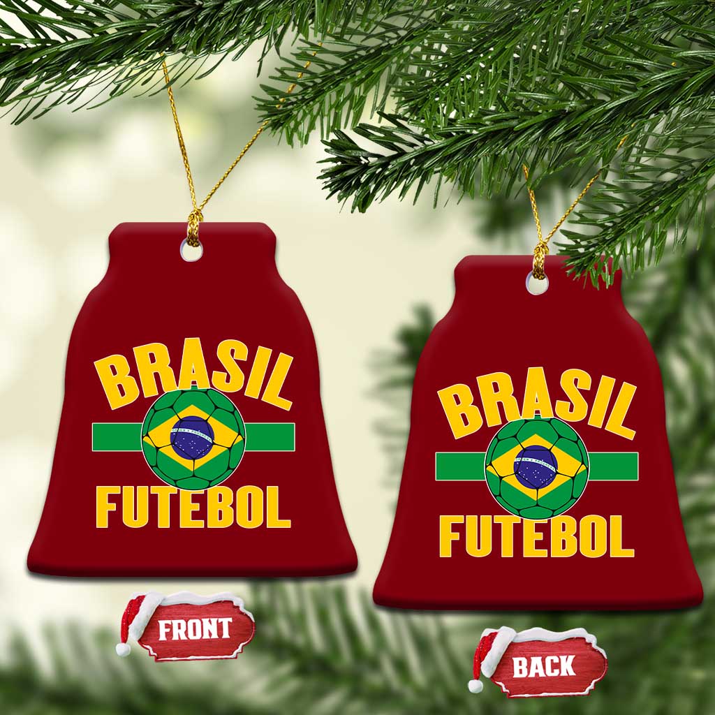 Brazil Soccer Football Fan Brasil Flag Ceramic Ornament TS14 Print Your Wear