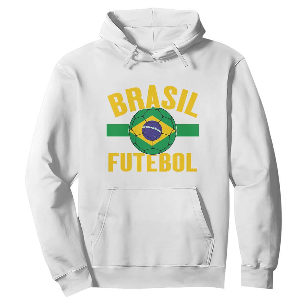 Brazil Soccer Football Fan Brasil Flag Hoodie TS14 White Print Your Wear