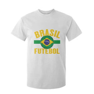 Brazil Soccer Football Fan Brasil Flag T Shirt For Kid TS14 White Print Your Wear