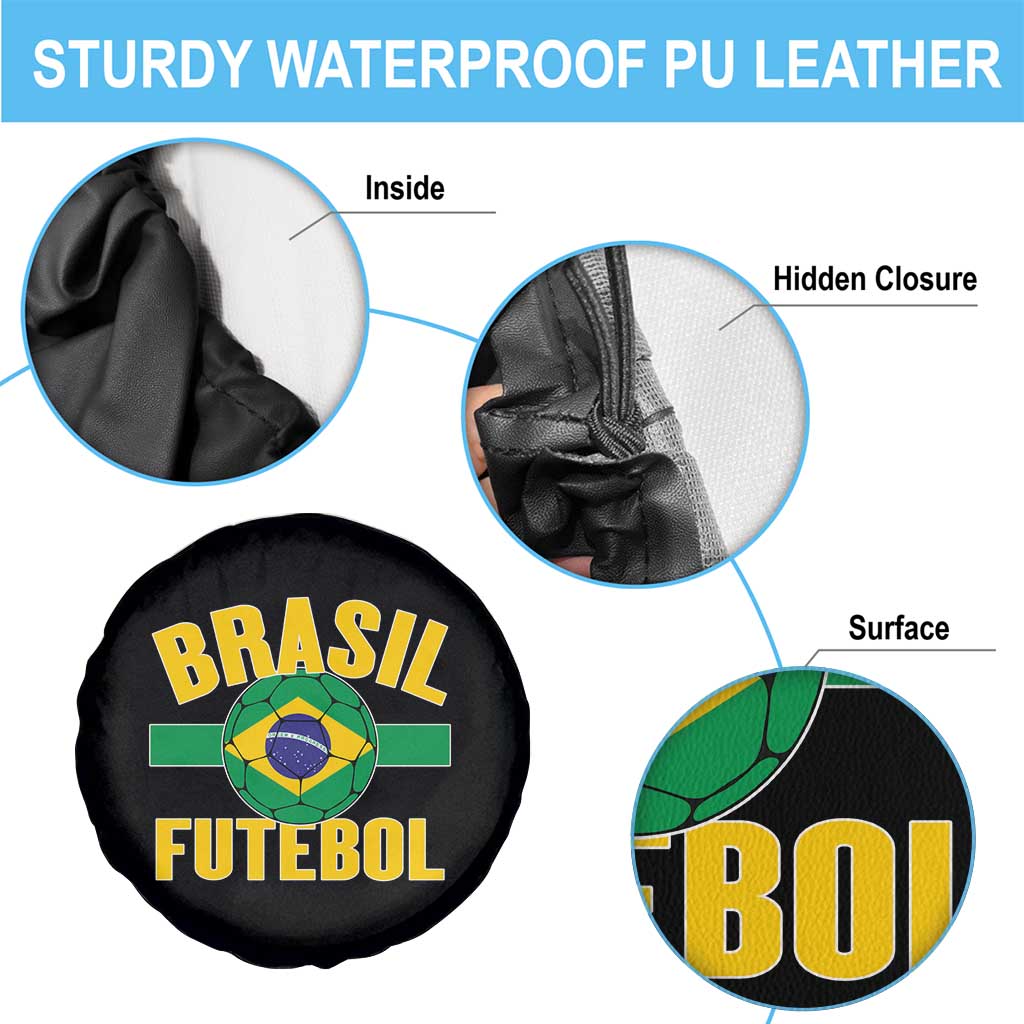 Brazil Soccer Football Fan Brasil Flag Spare Tire Cover TS14 Print Your Wear
