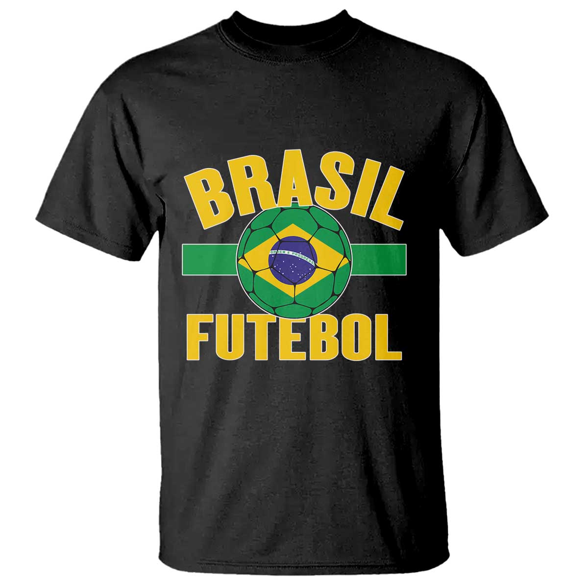 Brazil Soccer Football Fan Brasil Flag T Shirt TS14 Black Print Your Wear