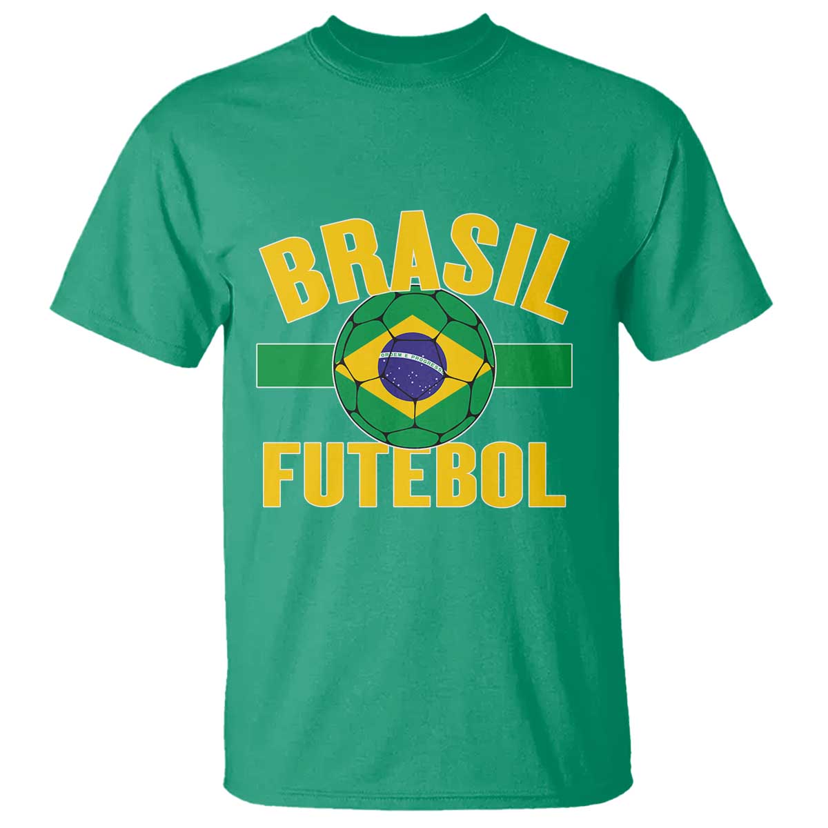 Brazil Soccer Football Fan Brasil Flag T Shirt TS14 Irish Green Print Your Wear
