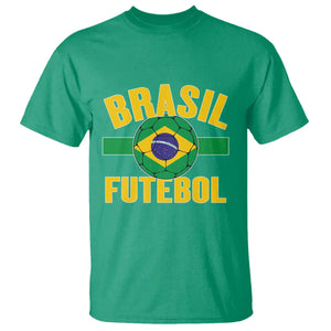Brazil Soccer Football Fan Brasil Flag T Shirt TS14 Irish Green Print Your Wear