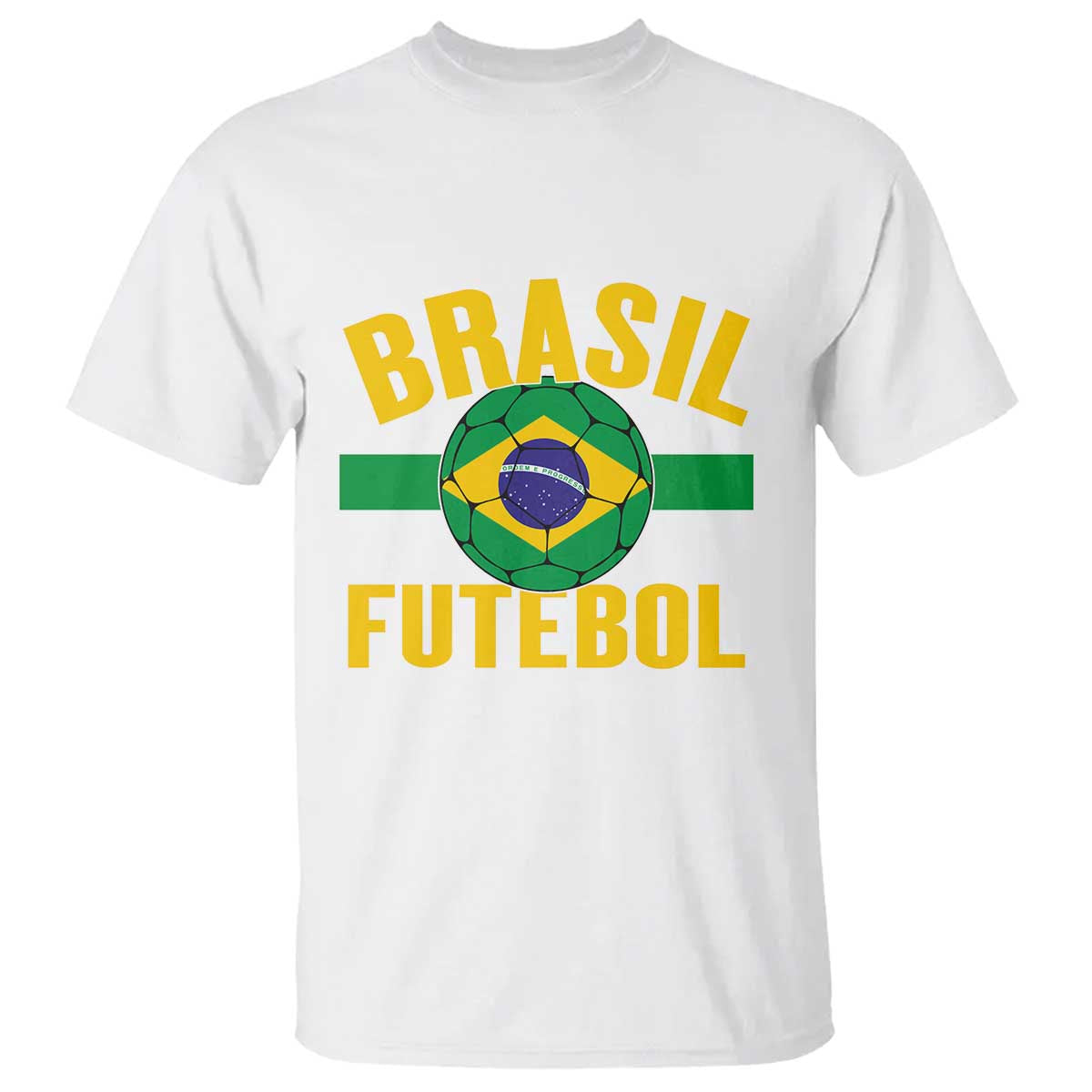 Brazil Soccer Football Fan Brasil Flag T Shirt TS14 White Print Your Wear