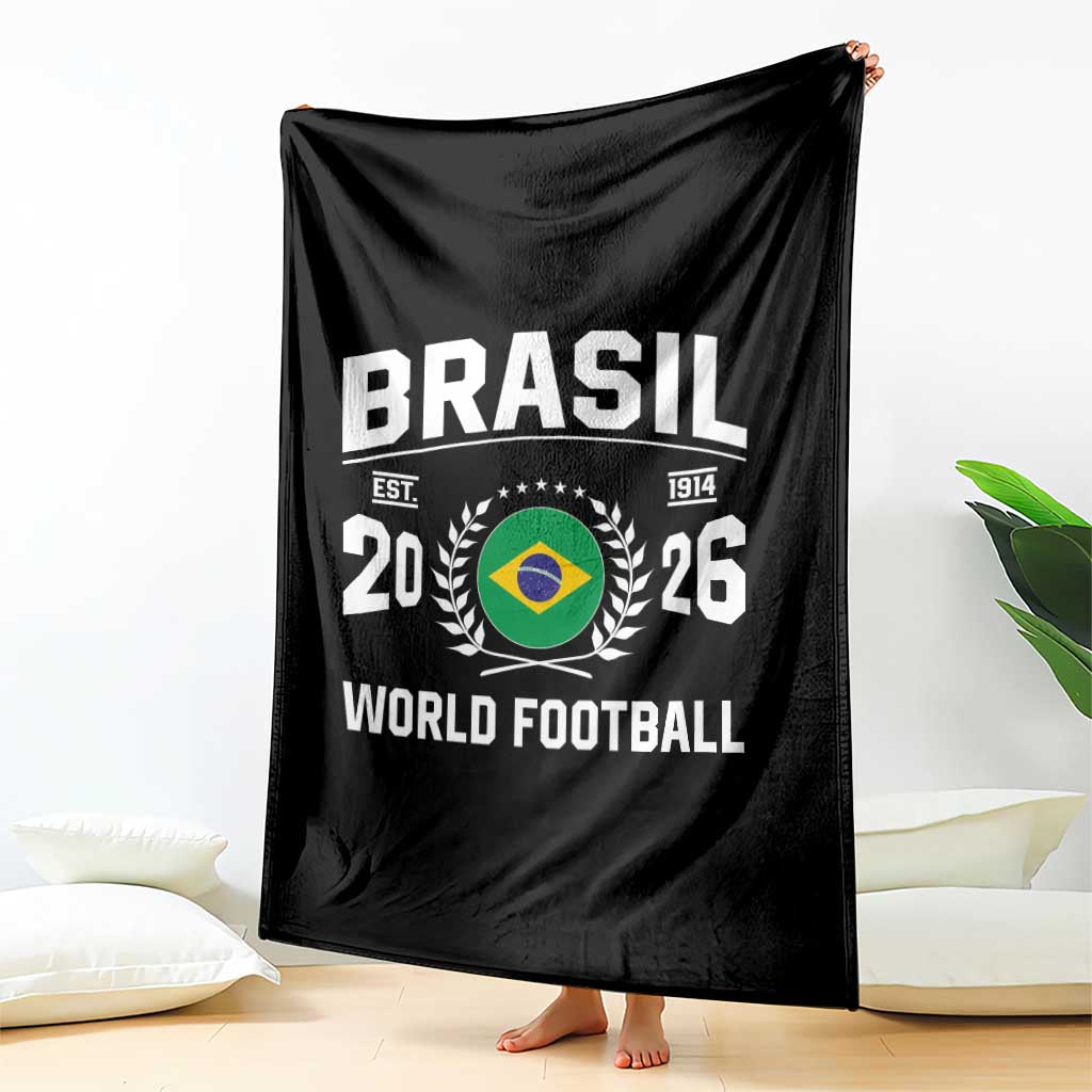 Brasil Flag Brazil Soccer Football Fan Throw Blanket TS14 Print Your Wear