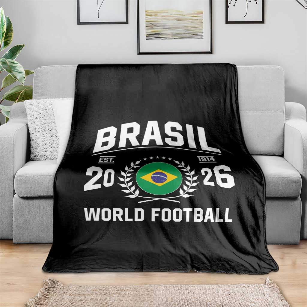 Brasil Flag Brazil Soccer Football Fan Throw Blanket TS14 Print Your Wear