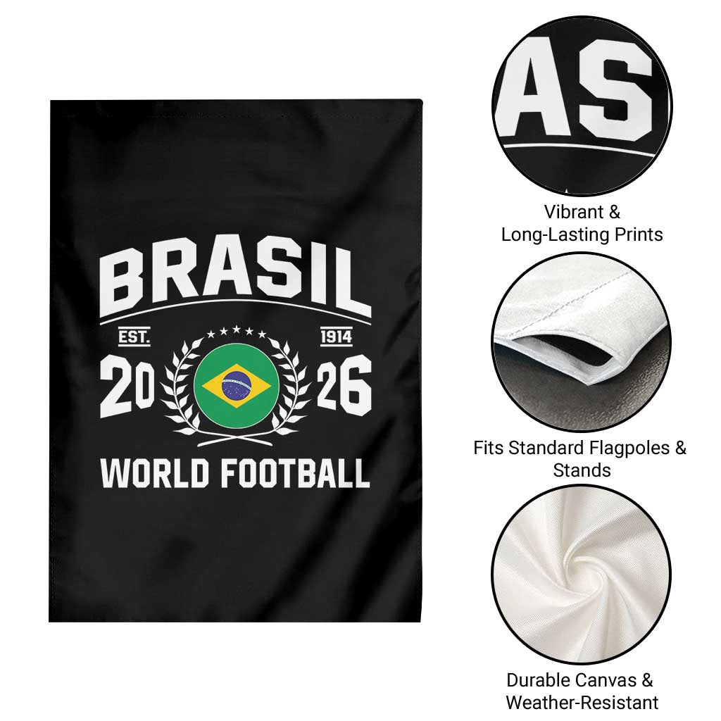 Brasil Flag Brazil Soccer Football Fan Garden Flag TS14 Print Your Wear