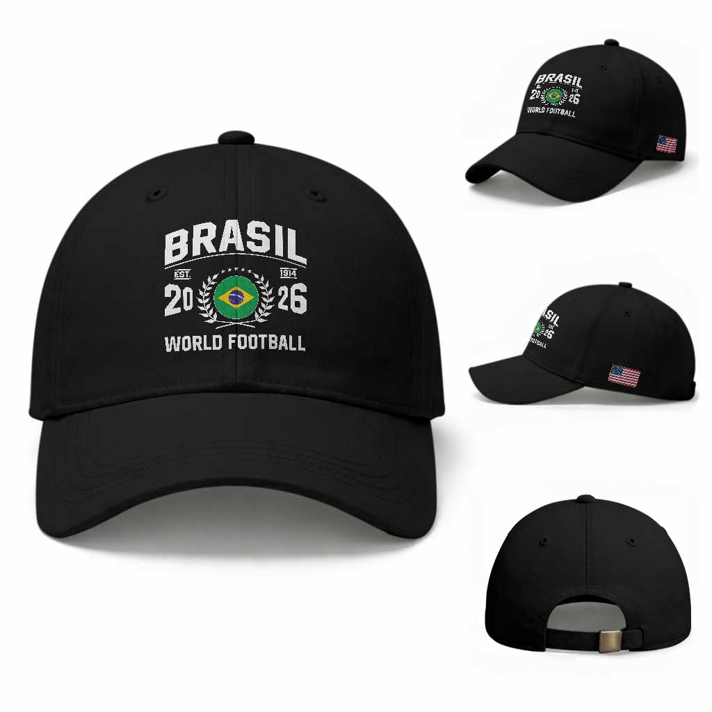 Brasil Flag Brazil Soccer Football Fan Baseball Cap TS14 Baseball Cap Universal Fit Black Print Your Wear