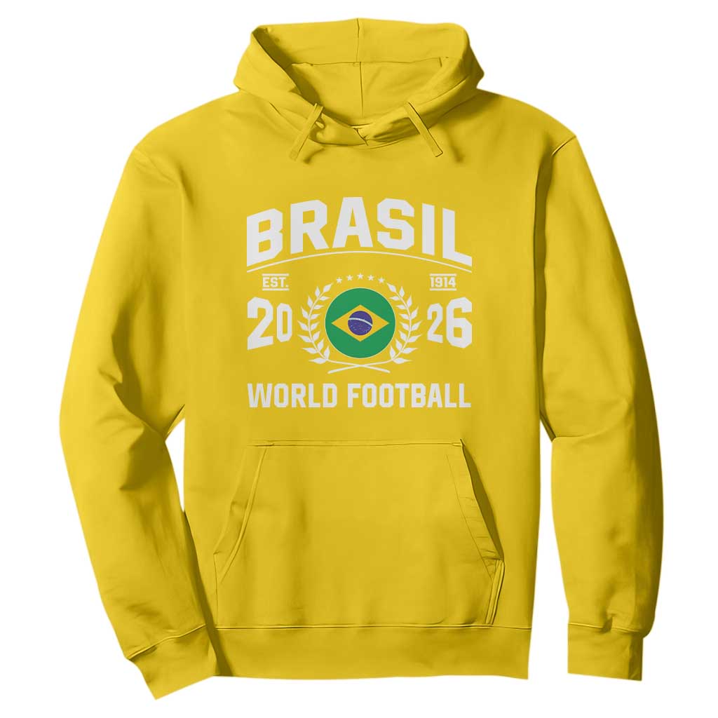 Brasil Flag Brazil Soccer Football Fan Hoodie TS14 Daisy Print Your Wear
