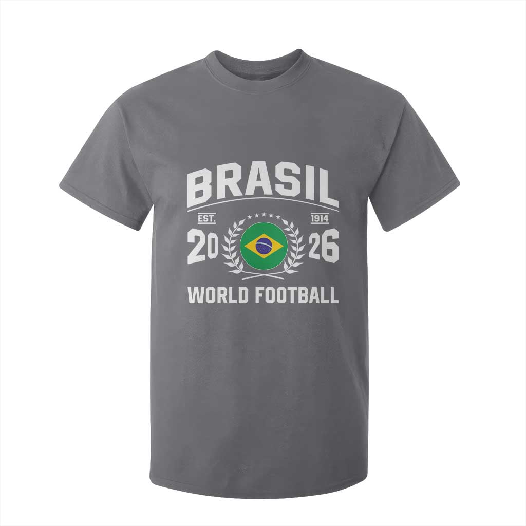 Brasil Flag Brazil Soccer Football Fan T Shirt For Kid TS14 Print Your Wear
