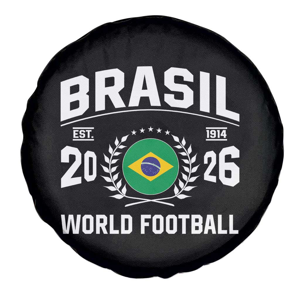 Brasil Flag Brazil Soccer Football Fan Spare Tire Cover TS14 Print Your Wear