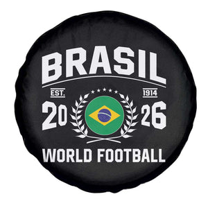 Brasil Flag Brazil Soccer Football Fan Spare Tire Cover TS14 Print Your Wear