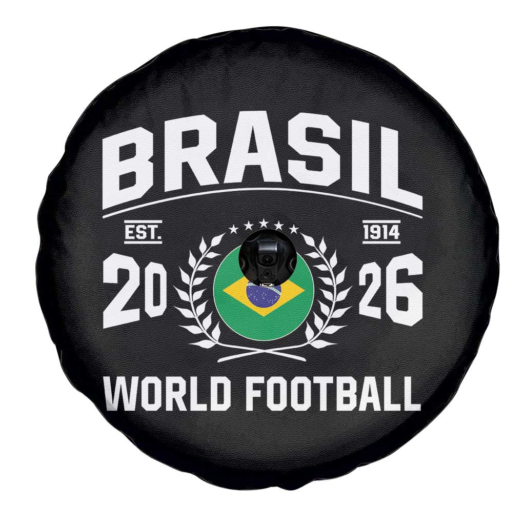 Brasil Flag Brazil Soccer Football Fan Spare Tire Cover TS14 Print Your Wear