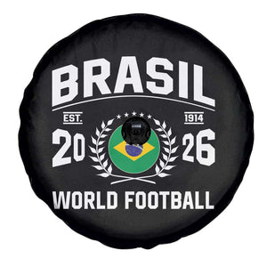 Brasil Flag Brazil Soccer Football Fan Spare Tire Cover TS14 Print Your Wear