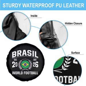 Brasil Flag Brazil Soccer Football Fan Spare Tire Cover TS14 Print Your Wear
