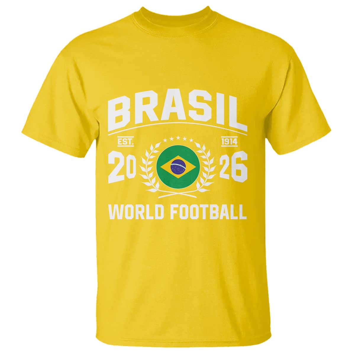 Brasil Flag Brazil Soccer Football Fan T Shirt TS14 Daisy Print Your Wear