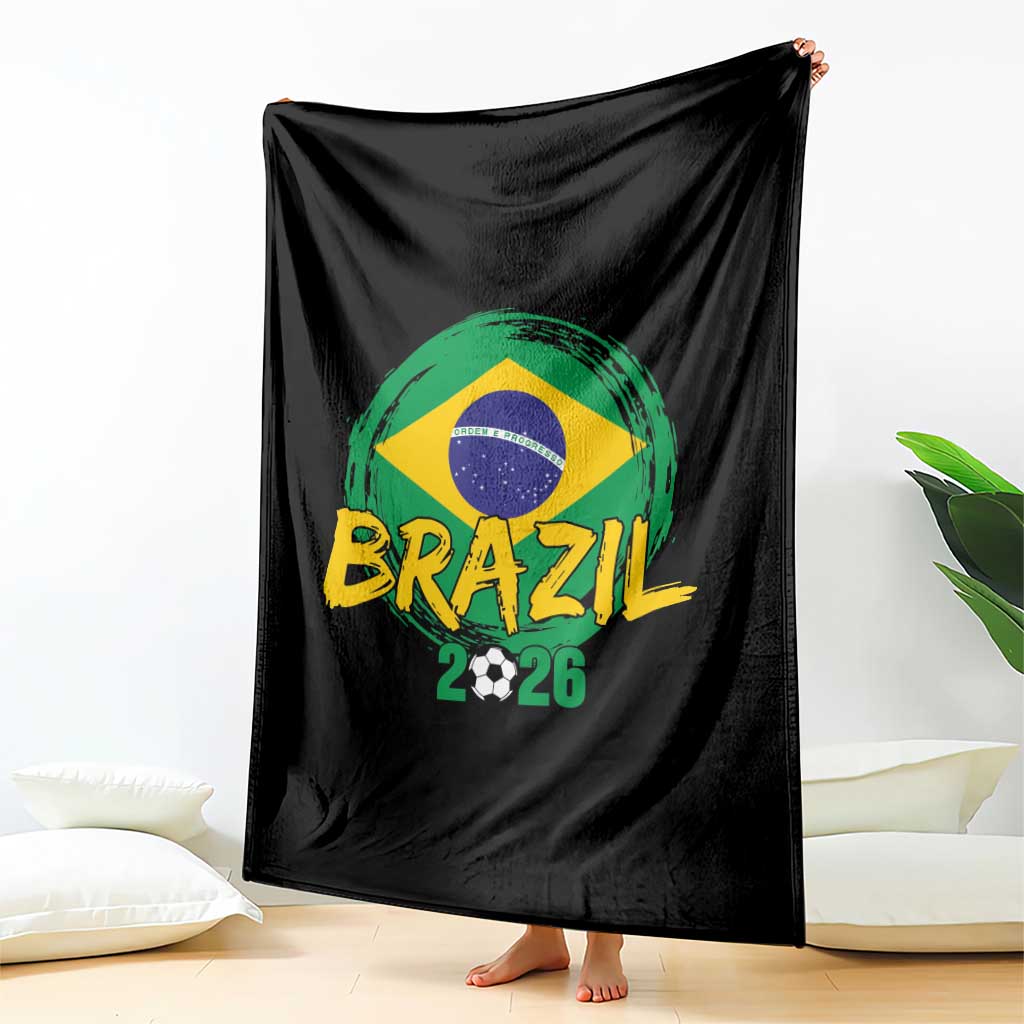 Brazil Soccer Fan Brasil Flag Throw Blanket Brazilian Football Game Day Supporter TS14 Print Your Wear