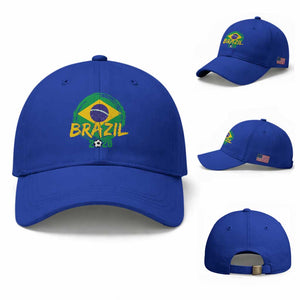 Brazil Soccer Fan Brasil Flag Baseball Cap Brazilian Football Game Day Supporter TS14 Baseball Cap Universal Fit Royal Blue Print Your Wear
