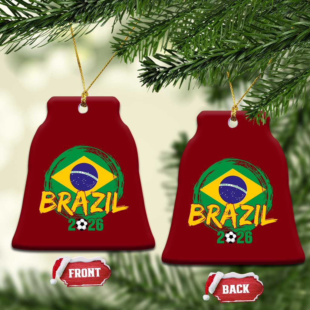 Brazil Soccer Fan Brasil Flag Ceramic Ornament Brazilian Football Game Day Supporter TS14 Print Your Wear