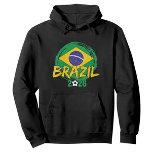 Brazil Soccer Fan Brasil Flag Hoodie Brazilian Football Game Day Supporter TS14 Black Print Your Wear