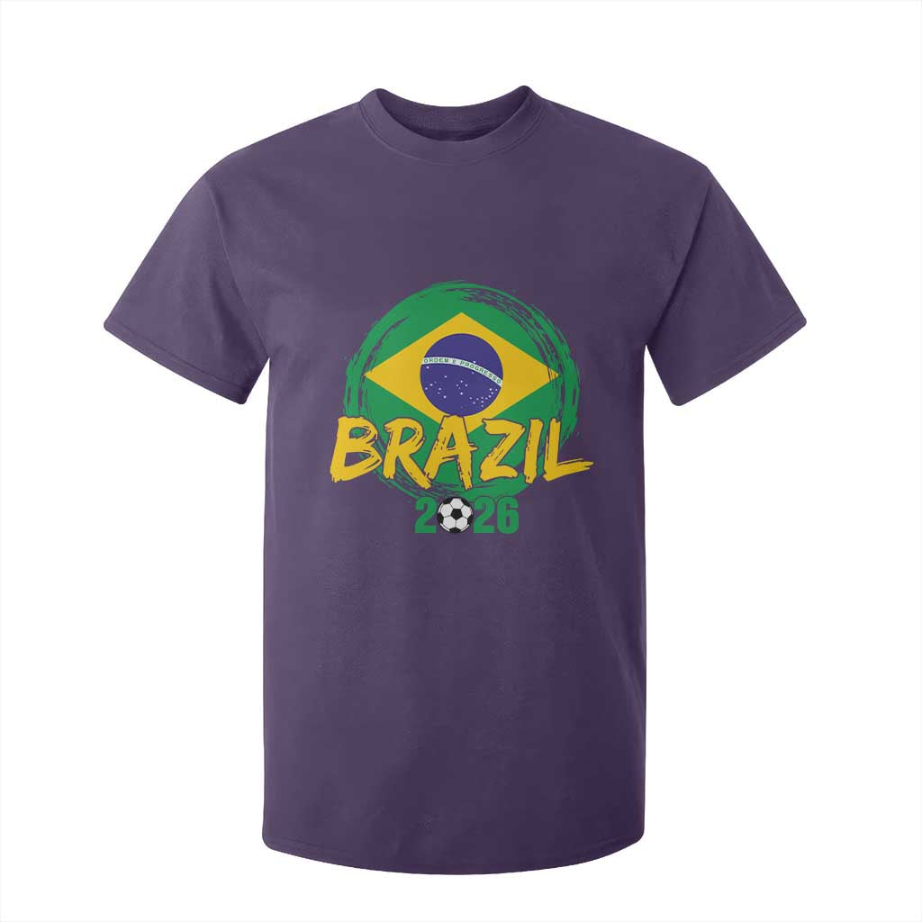 Brazil Soccer Fan Brasil Flag T Shirt For Kid Brazilian Football Game Day Supporter TS14 Purple Print Your Wear