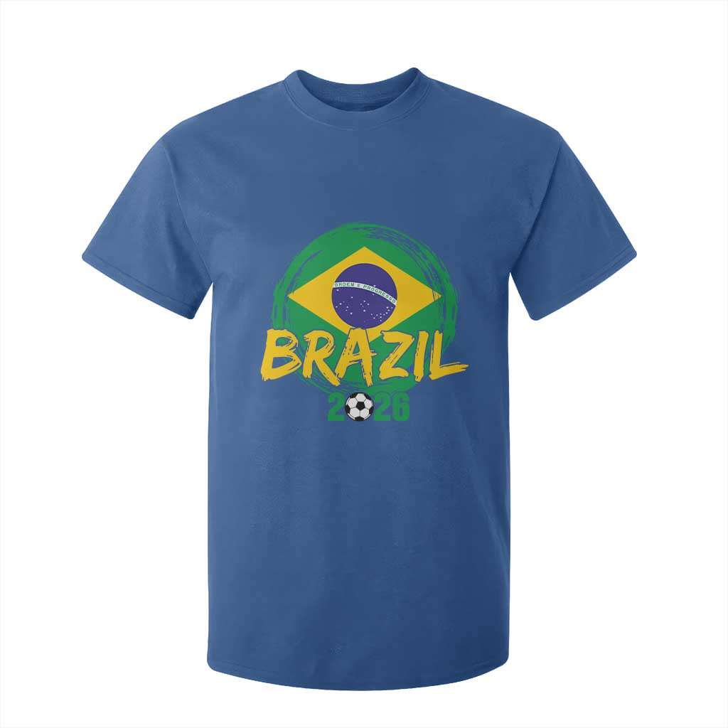 Brazil Soccer Fan Brasil Flag T Shirt For Kid Brazilian Football Game Day Supporter TS14 Royal Blue Print Your Wear