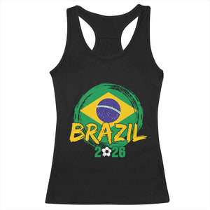 Brazil Soccer Fan Brasil Flag Racerback Tank Top Brazilian Football Game Day Supporter TS14 Black Print Your Wear