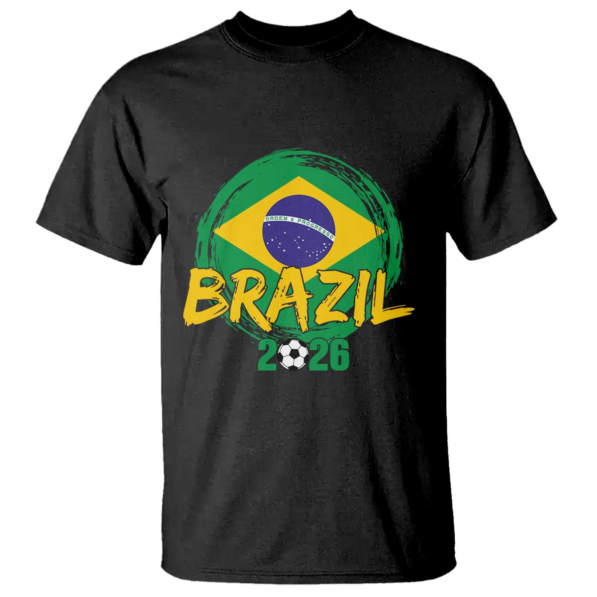 Brazil Soccer Fan Brasil Flag T Shirt Brazilian Football Game Day Supporter TS14 Black Print Your Wear