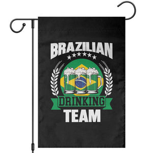 Brazil Drinking Team Garden Flag Funny Brazilian Flag Beer Party Gift TS14 Black Print Your Wear