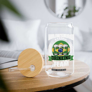 Brazil Drinking Team Glass Can Funny Brazilian Flag Beer Party Gift TS14 Print Your Wear