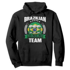 Brazil Drinking Team Hoodie Funny Brazilian Flag Beer Party Gift TS14 Black Print Your Wear