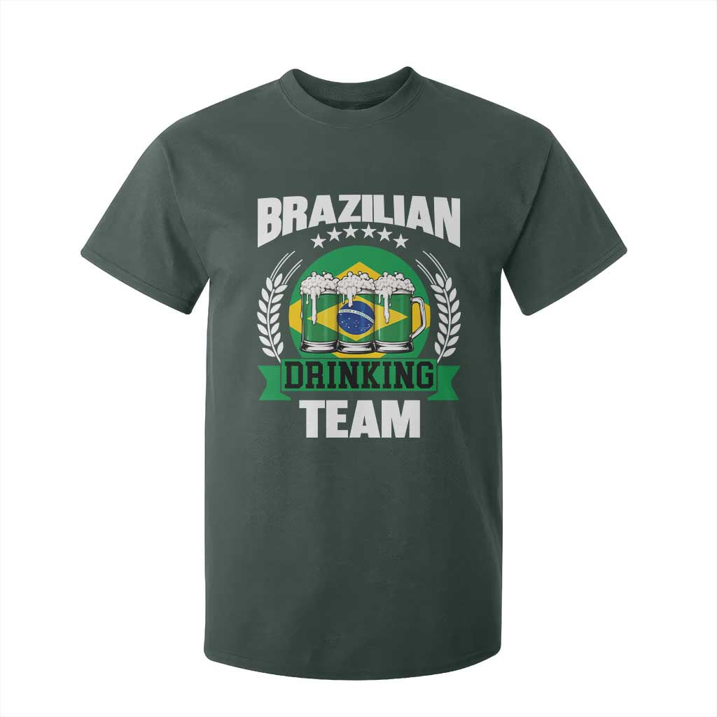 Brazil Drinking Team T Shirt For Kid Funny Brazilian Flag Beer Party Gift TS14 Print Your Wear