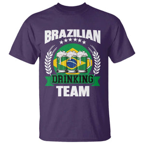 Brazil Drinking Team T Shirt Funny Brazilian Flag Beer Party Gift TS14 Purple Print Your Wear