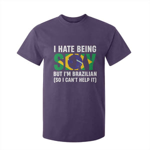 I Hate Being Sexy But I'm Brazilian Brazil T Shirt For Kid Funny Sarcastic National Pride TS14 Purple Print Your Wear