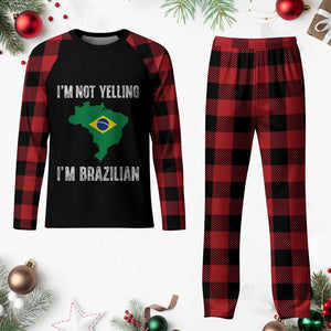 I'm Not Yelling I'm Brazilian Plaid Pajama Set Funny Brazil Pride TS14 Buffalo Plaid Print Your Wear
