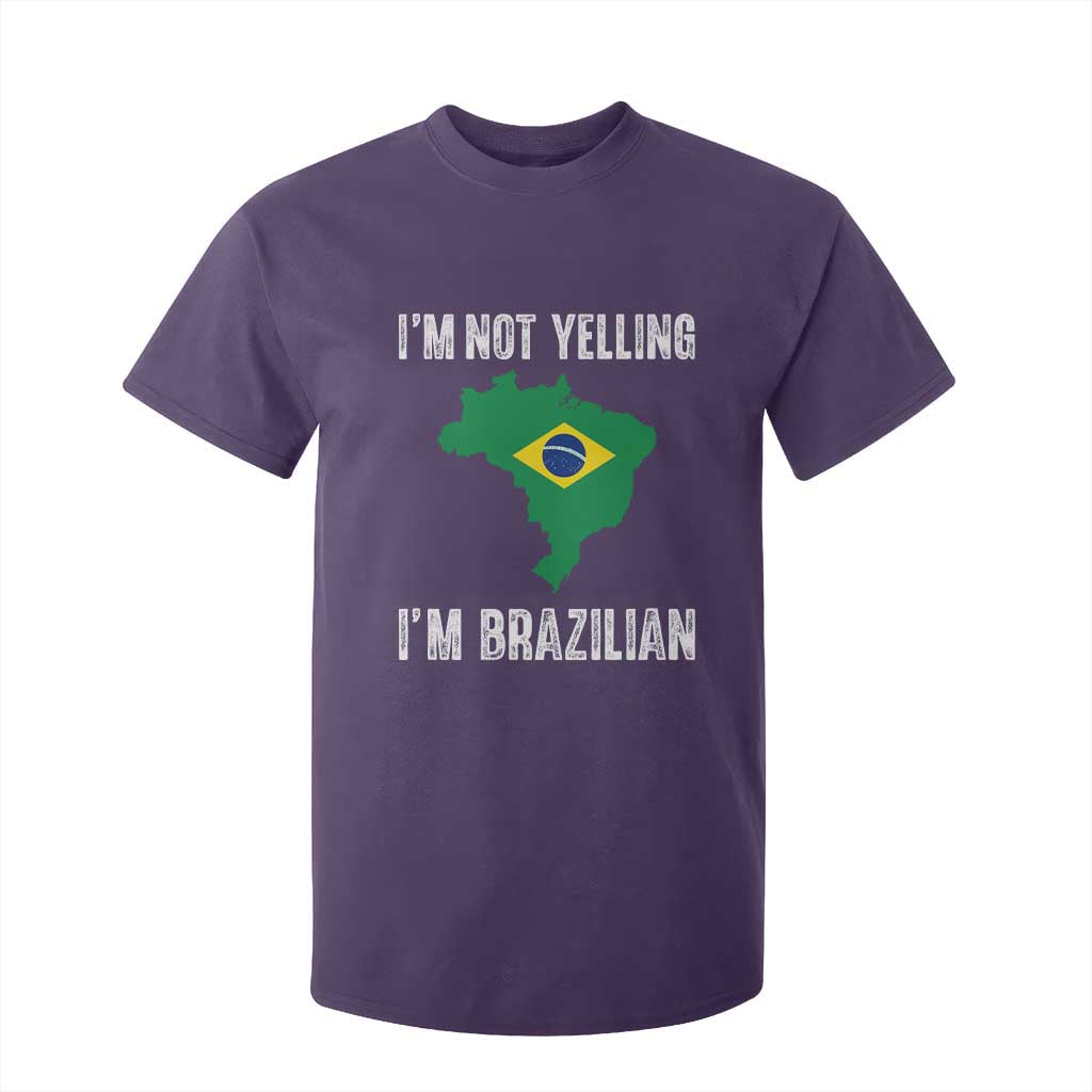 I'm Not Yelling I'm Brazilian T Shirt For Kid Funny Brazil Pride TS14 Purple Print Your Wear