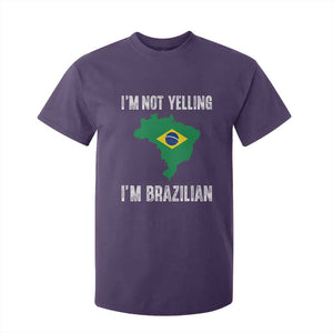 I'm Not Yelling I'm Brazilian T Shirt For Kid Funny Brazil Pride TS14 Purple Print Your Wear