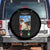 Santa Christmas Meme Spare Tire Cover Reindeer Video Call TS14 No hole Black Print Your Wear